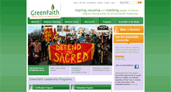Desktop Screenshot of greenfaith.org
